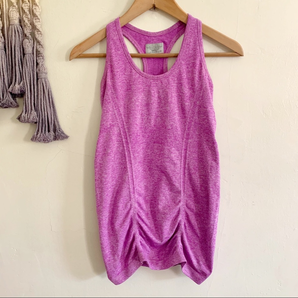 Athleta • racerback workout tank fitted xs purple